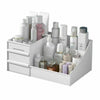 White Cosmetic Organiser Plastic Makeup Drawer Holder Jewellery Case Box Storage