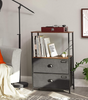 Industrial Side Cabinet Rustic Metal Chest Drawers Vintage Storage Console Table