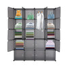 20-Cube DIY Plastic Wardrobe Cupboard Closet Cabinet Organizer Storage Furniture