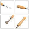 13Pcs Leather Craft Hand Stitching Sewing Tool Thread Awl Waxed Thimble Kit