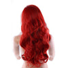 Anime Cosplay Little Mermaid Ariel Princess 80CM Red Womens Long Curly Hair Wig