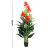 185cm Tall Artificial Canna Tree In Pot Realistic Fake Plant Garden Office Decor