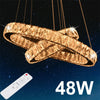 Home Modern Chrome Crystal LED Ceiling Light Lamps Fitting Pendant Chandelier UK