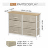 5|6|8 Draws Fabric Chest of Drawer Bedroom Furniture Hallway Storage Metal Frame