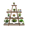 Wood Flowerbed Ladder Shelf Stand Plant Flower Pot Display Rack Living Room Home