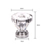 New 12x Clear Diamond Crystal Glass Door Knobs Drawer Wardrobe Cabinet Handles