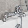 Modern Bathroom Chrome Sink Bath Filler Tap Shower Mixer Taps With Hand Held