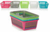PLASTIC COLOURED HANDY BASKET STORAGE TIDY ORGANISER HOME OFFICE PHARMACY SCHOOL