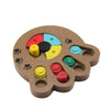 Pet Dog Wooden Game IQ Training Toy Interactive Food Dispensing Puzzle Plate UK
