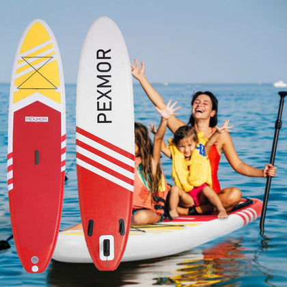 10'6 Stand Up Paddle Board Inflatable Surfboards SUP+Fin+Paddle+Pump+Leash+Bag