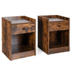 Set of 2 Nightstand Modern Sofa Side Table Bedroom End Table Cabinet W/ Drawer
