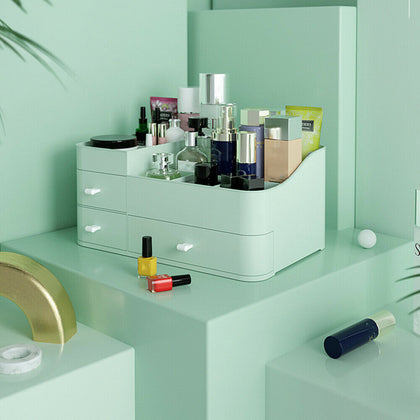 Desktop Storage Box Makeup Cosmetic Drawer Organiser Jewelry Container Case UK