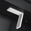 LED Bathroom Mirror Cabinet with Demister Socket 3 Colour Lights Black Cuoboard