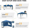 3x3M Pop Up Gazebo Waterproof Tent Marquee Canopy Garden Wedding Market Party UK