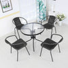 Outdoor Cafe Round Table Water Wave Table Garden Patio Furniture Set