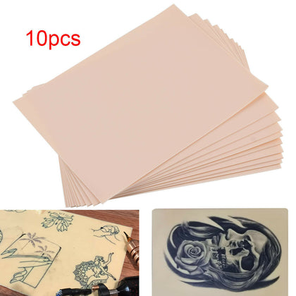 Pack of 10 20x15cm Synthetic Learn Blank Tattoo Fake False Practice Skin