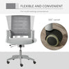 Vinsetto Mesh Home Office Chair Swivel Desk Task w/ Lumbar Back Support, Grey