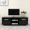 120/140/160cm TV Stand with 2 High Gloos Doors & 2 Shelves Storage Cabinet Unit
