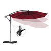 Mondeer 3M Garden Banana Parasol Cantilever Parasol Crank Handle with Solar LED