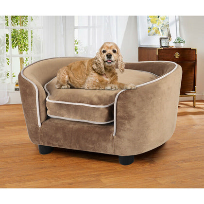 Pet Sofa Dog Cat Chair Bed Soft Fabric Armchair Kitten Sofa Luxury Cushion Mat