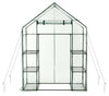 Walk In Greenhouse PVC Plastic Garden Grow Green House with 6 Shelves UK