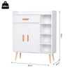 Side Cabinet Hallway Storage Unit Home Console Table Organiser White