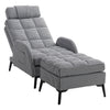 Recliner Leisure Chair Armchair Sofa Bed Upholstered Lounge Chair with Footstool