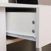 Modern White Console Table with 2 Drawers Hall Desk Shelf Storage Furniture