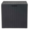 Keter Garden Storage Box City 113L Outdoor Entryway Trunk Chest Bench Box