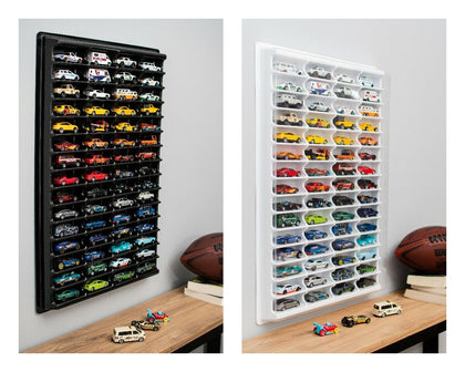 Display For Hot Wheels + COVER Diecast Car Matchbox 1/64 Unit Shelf Storage WH1