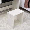 Modern White Dressing Table Makeup Desk w/Flip-up Drawer Mirrors & Stool NEW