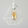 Metal Pendant Light Shade Ceiling Industrial Geometric Wire Cage Lampshade Lamp