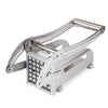 Potato Chipper French Fries Slicer Chip Cutter Chopper Maker 2 Blades Stainless