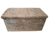Crush Velvet Double Folding Storage Ottoman Seat Box Large Pouffee Foot Stool