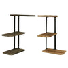Rustic Wood Corner Shelf Home Display Storage Rack Wall Floating Shelf 3 Tier UK