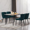2X Velvet Dining Chairs Diamond Seat Padded Kitchen Dining room Chairs CLIPOP