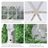 3.9m Outdoor Gazebo Canopy Party Tent with 6 Removable Side Walls White