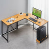 L Shaped Office Desk PC Workstation Corner Table Black Home Office Gaming
