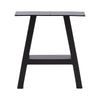 2pcs Industrial Steel Table Legs Box Trapezium X Shape A Frame Bench Coffee Desk