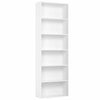 White Cube 6 Tier Wooden Bookcase Shelving Display Storage Shelf Unit Bookshelf