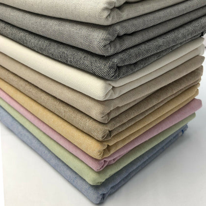 Plain Cotton Rich Linen Fabric Craft Curtaining & Upholstery Material | 54