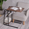 End Table Industrial Sofa Table Side Table for Coffee Laptop Table Rustic Retro