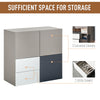 Sideboard Storage Cabinet Hallway Floor Standing Cupboard Cube with Drawers