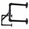 Heavy Duty Pipe Clothes Rail Wall Mounted Garment Rack Hanging Display Clothing