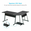 L Shaped Computer Desk Corner Gaming Table Workstation Home Office 112CM Length