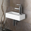 RH TAP White Designed Cloakroom Hand Wash Basin compact Ceramic Small White
