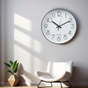 Wall Clock Illuminated / Solid Numerals Silent Retro Chic Decor 12-13inch Clocks