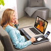 Lap Desk Computer Table Stand Laptop Sofa Bed Tray Portable Notebook Phone Slot