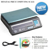 40kg Electronic Digital Scale Veg Fruit Commercial Shop Retail Weigh LCD Display