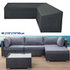 Waterproof Rattan Corner Furniture Cover Garden Outdoor Sofa Protect L Shape UK!